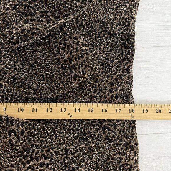 Cinderella Divine Long Gown Formal Wear Size 20 Leopard Print Sparkling V Neck - Picture 14 of 15